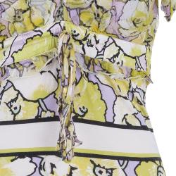 Pre Owned Roberto Cavalli Yellow Multicolor Top M