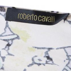 Pre Owned Roberto Cavalli Yellow Multicolor Top M