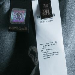 Pre Owned توب روبرتو كافالي نقوش أزهار بلا أكمام S