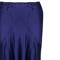 مملوكة مسبقًا تنورة طويلة روبرتو كافالي حرير أرجواني M