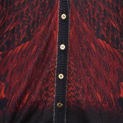 مملوكة مسبقًا Roberto Cavalli Multicolor Knit Cardigan S