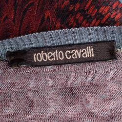مملوكة مسبقًا Roberto Cavalli Multicolor Knit Cardigan S