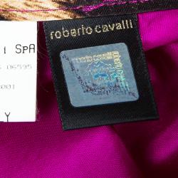 Pre Owned Roberto Cavalli Pink Silk Coat M