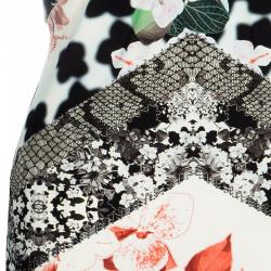 Pre Owned Roberto Cavalli Floral Jersey Dress M