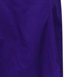 Pre Owned Roberto Cavalli Purple A-Line Maxi Skirt M