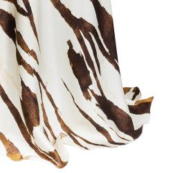 Pre Owned Roberto Cavalli Animal Print Silk Maxi Skirt S