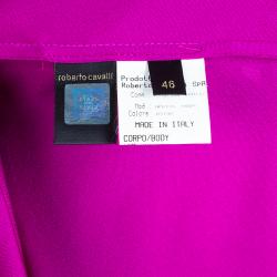 Pre Owned Roberto Cavalli Purple Maxi Dress L