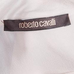 Roberto Cavalli Pink Fringe Chiffon Top S Roberto Cavalli | The Luxury ...