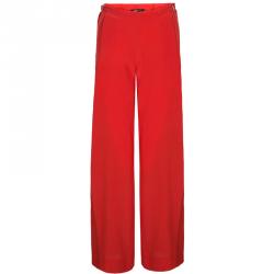 Roberto Cavalli Red Wide-leg Trousers S