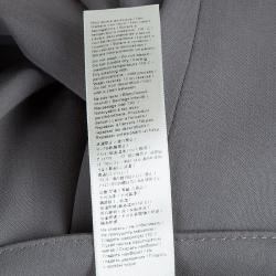 Pre Owned Roberto Cavalli Grey Criss Cross Tie-Up Eyelet Lace Detail Trousers S