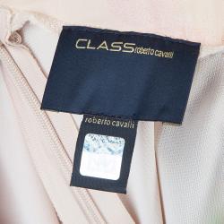 Pre Owned Class By Roberto Cavalli Multicolor Floral Print Sleeveless Maxi Dress S