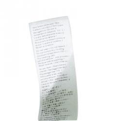 Pre Owned فستان روبرتو كافالي تريكو أبيض طباعة موردة بكتف واحد S