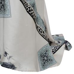 Pre Owned Roberto Cavalli Pale Pink Silk Floral Print Sleeveless Maxi Dress S