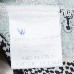 Pre Owned Roberto Cavalli Pale Pink Silk Floral Print Sleeveless Maxi Dress S