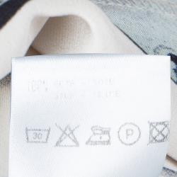 Pre Owned Roberto Cavalli Pale Pink Silk Floral Print Sleeveless Maxi Dress S