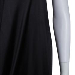 Pre Owned Roberto Cavalli Black Knit Embellished Sleeveless Dress S