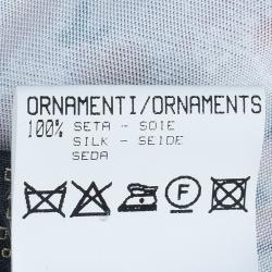 مملوكة مسبقًا Roberto Cavalli Abstract Print Silk Blend Dress M