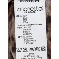 Pre Owned Roberto Cavalli Leopard Print Sheer Silk Blouse XS