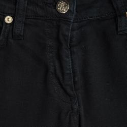 Pre Owned بنطلون جينز روبرتو كافالي مكسم أسود S