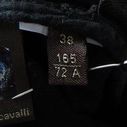 Pre Owned بنطلون جينز روبرتو كافالي مكسم أسود S