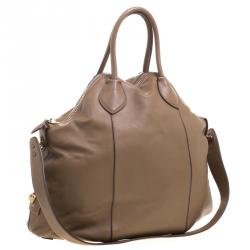 Pre Owned Roberto Cavalli Brown Leather Goa Satchel