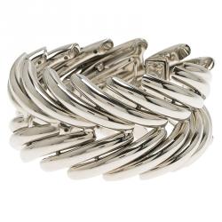 Pre Owned ساعة يد نسائية روبرتو كافالي مثلث ستانلس ستيل فضي 38مم