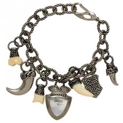 Pre Owned Roberto Cavalli Silver Stainless Steel Bracelet Women's Wristwatch 