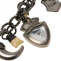 Pre Owned Roberto Cavalli Silver Stainless Steel Bracelet Women's Wristwatch 