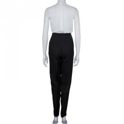 Pre Owned Roksanda Ilincic Dark Grey Wool High Waist Pleated Trousers S