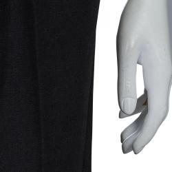 Pre Owned Roksanda Ilincic Dark Grey Wool High Waist Pleated Trousers S