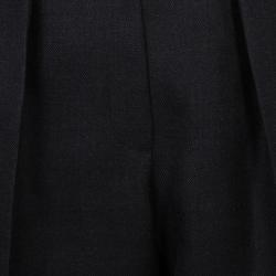 Pre Owned Roksanda Ilincic Dark Grey Wool High Waist Pleated Trousers S