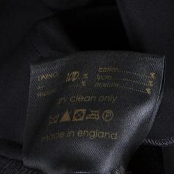 Pre Owned Roksanda Ilincic Dark Grey Wool High Waist Pleated Trousers S