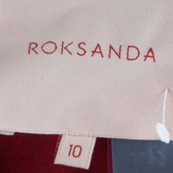 Pre Owned Roksanda Ilincic Burgundy Jersey High Low Hem Sleeveless Top M