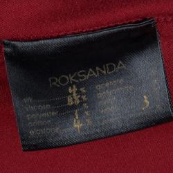 مملوكة مسبقًا Roksanda Ilincic Burgundy Jersey High Low Hem Sleeveless Top S
