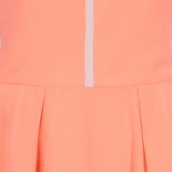 Pre Owned Roksanda Ilincic Neon Orange Short Sleeve Dress M