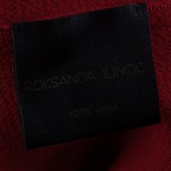 Pre Owned Roksanda Ilincic Colorblock Crepe Long Dress M