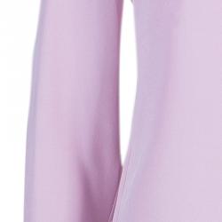 مملوكة مسبقًا Roksanda Ilincic Pink Contrast Cuff Long Sleeve Silk Top M