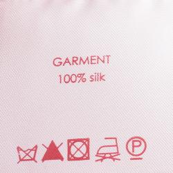 مملوكة مسبقًا Roksanda Ilincic Pink Contrast Cuff Long Sleeve Silk Top M