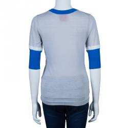 Pre Owned Roksanda Ilincic Grey Short Sleeve Sweater S