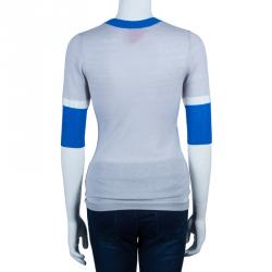 Pre Owned Roksanda Ilincic Grey Short Sleeve Sweater M