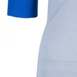 Pre Owned Roksanda Ilincic Grey Short Sleeve Sweater M