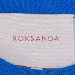 Pre Owned Roksanda Ilincic Grey Short Sleeve Sweater M