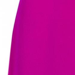 Pre Owned Roksanda Ilincic Layne Fuschia Silk Evening Gown M