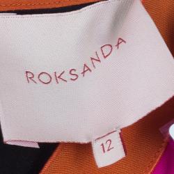 Pre Owned Roksanda Ilincic Layne Fuschia Silk Evening Gown M