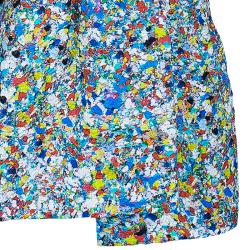 مملوكة مسبقًا توب روكساندا ايلينسيك بلا أكمام غير متماثل نقوش متعددة الألوان S