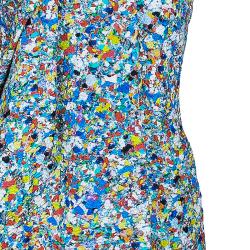 مملوكة مسبقًا توب روكساندا ايلينسيك بلا أكمام غير متماثل نقوش متعددة الألوان S