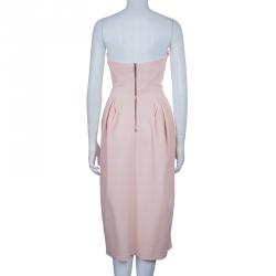 Pre Owned Roksanda Ilincic Pink Strapless Lawson Dress M