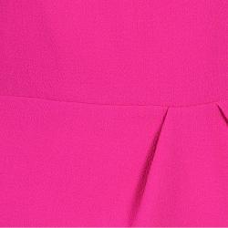 Pre Owned Roksanda Ilincic Neon Pink Trumpet Sleeve Dress L