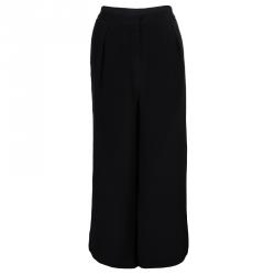 Pre Owned Roksanda Ilincic Black Wide Leg Silk Pants M