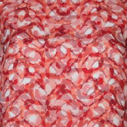 مملوكة مسبقًا Roksanda Ilincic Orange Printed Silk Top S